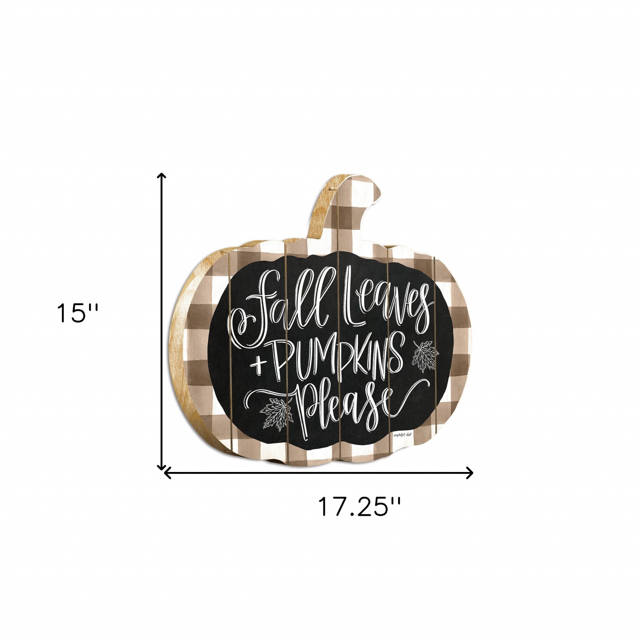 Fall Leaves and Pumpkins Please  Wall Art